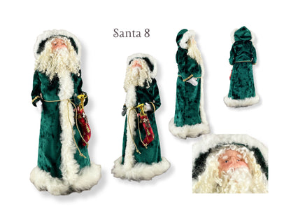 Handmade Santa Doll / One of a Kind Father Christmas Decor / Unique Heirloom Christmas Decoration