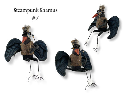 Steampunk Shamus Crow Figure