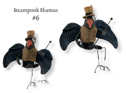 Steampunk Shamus Crow Figure