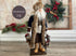 One of a Kind Handmade Santa Doll for Christmas Decor / Clay Head Santa Hand Carved / Father Christmas