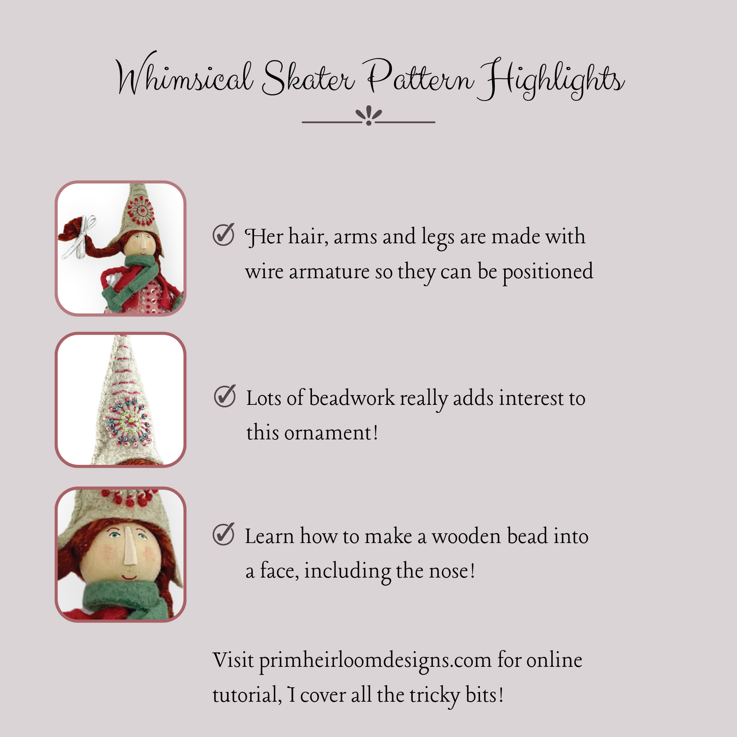 Whimsical Skater E-pattern and instructions
