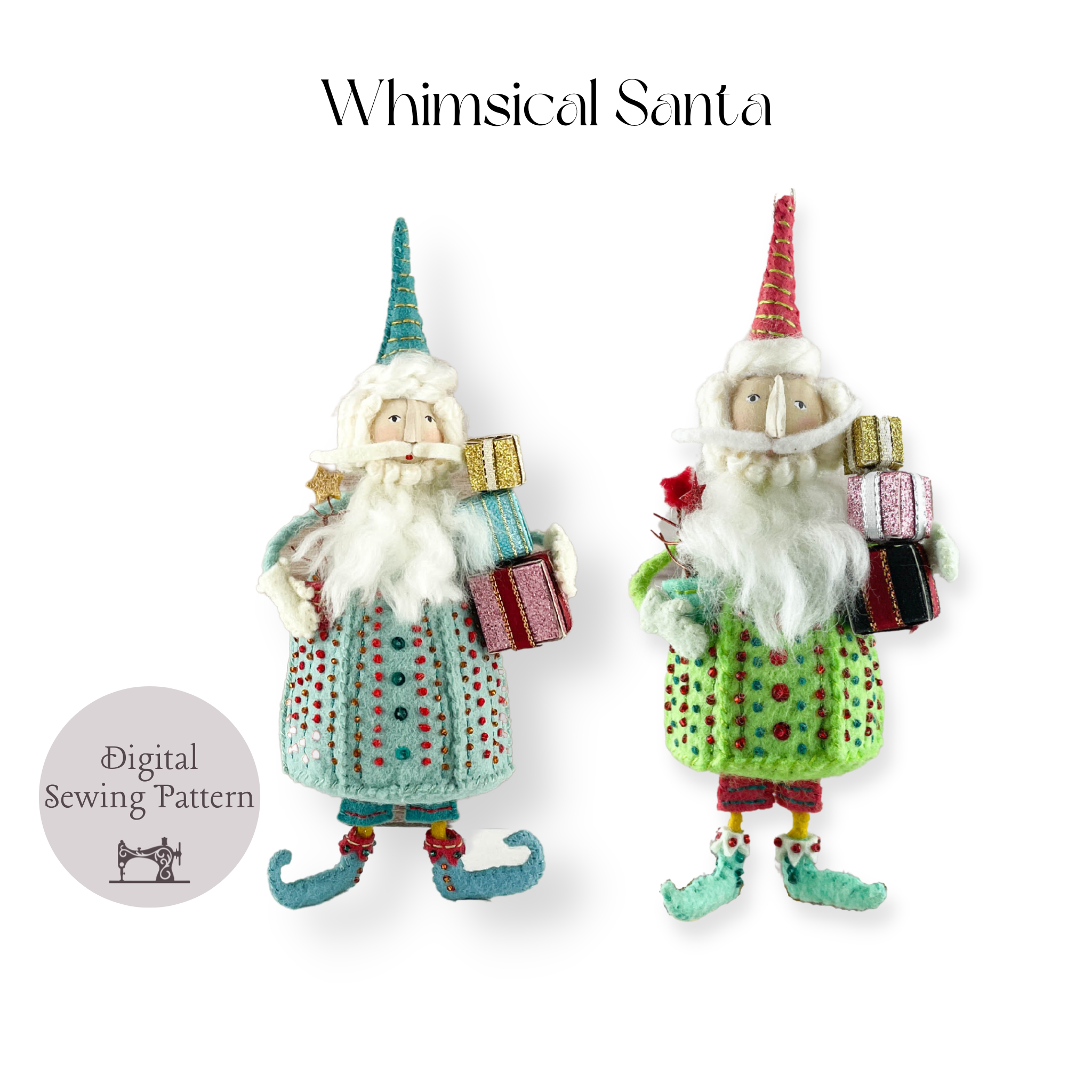 Whimsical Santa E-Pattern and Instructions