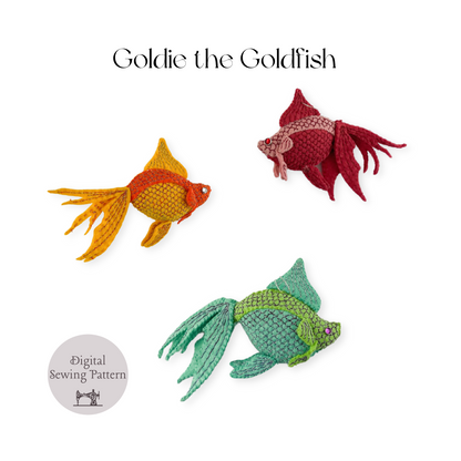 Goldie The Goldfish Hand Sewing Pattern
