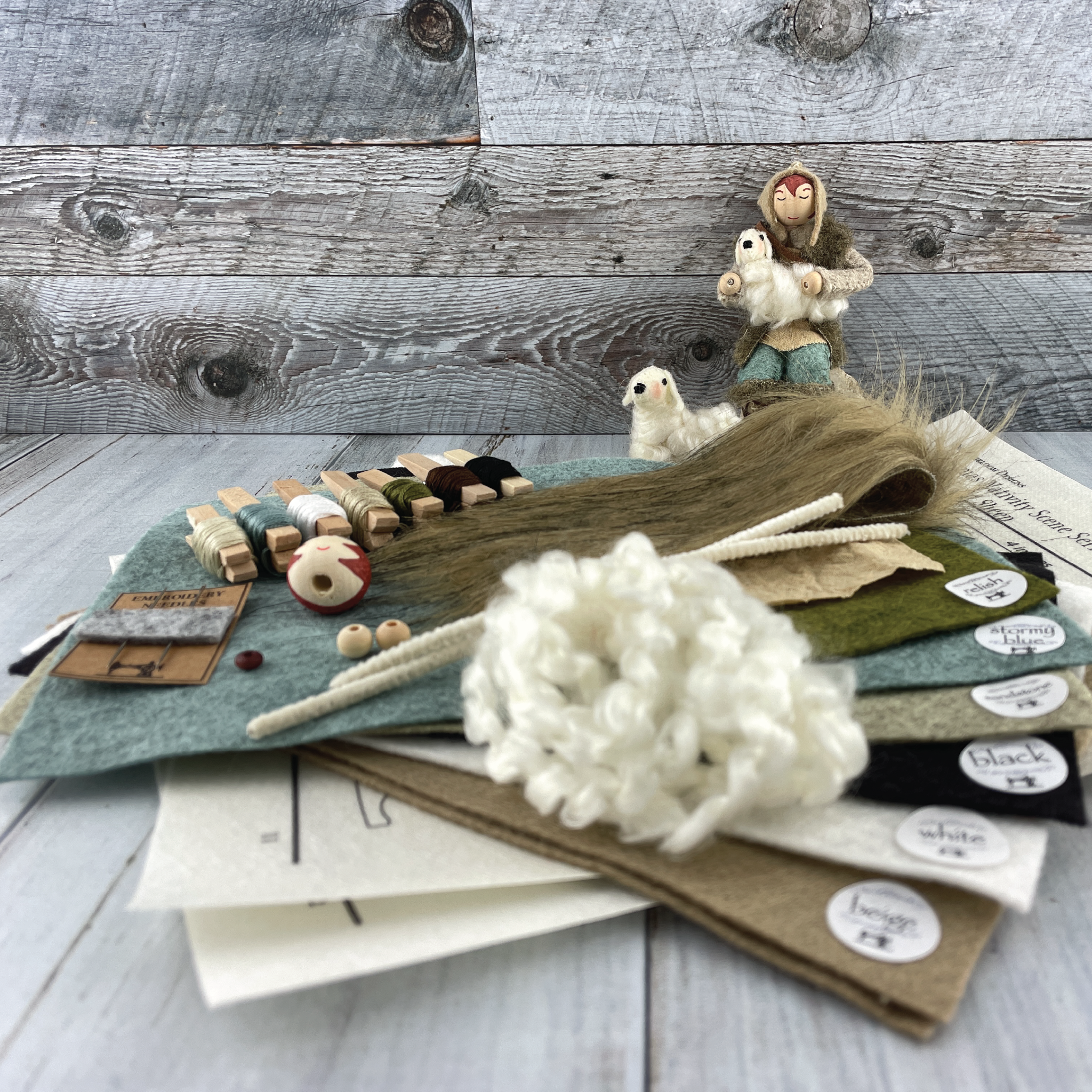 Christmas Nativity Series Shepherd &amp; Sheep Craft Kit