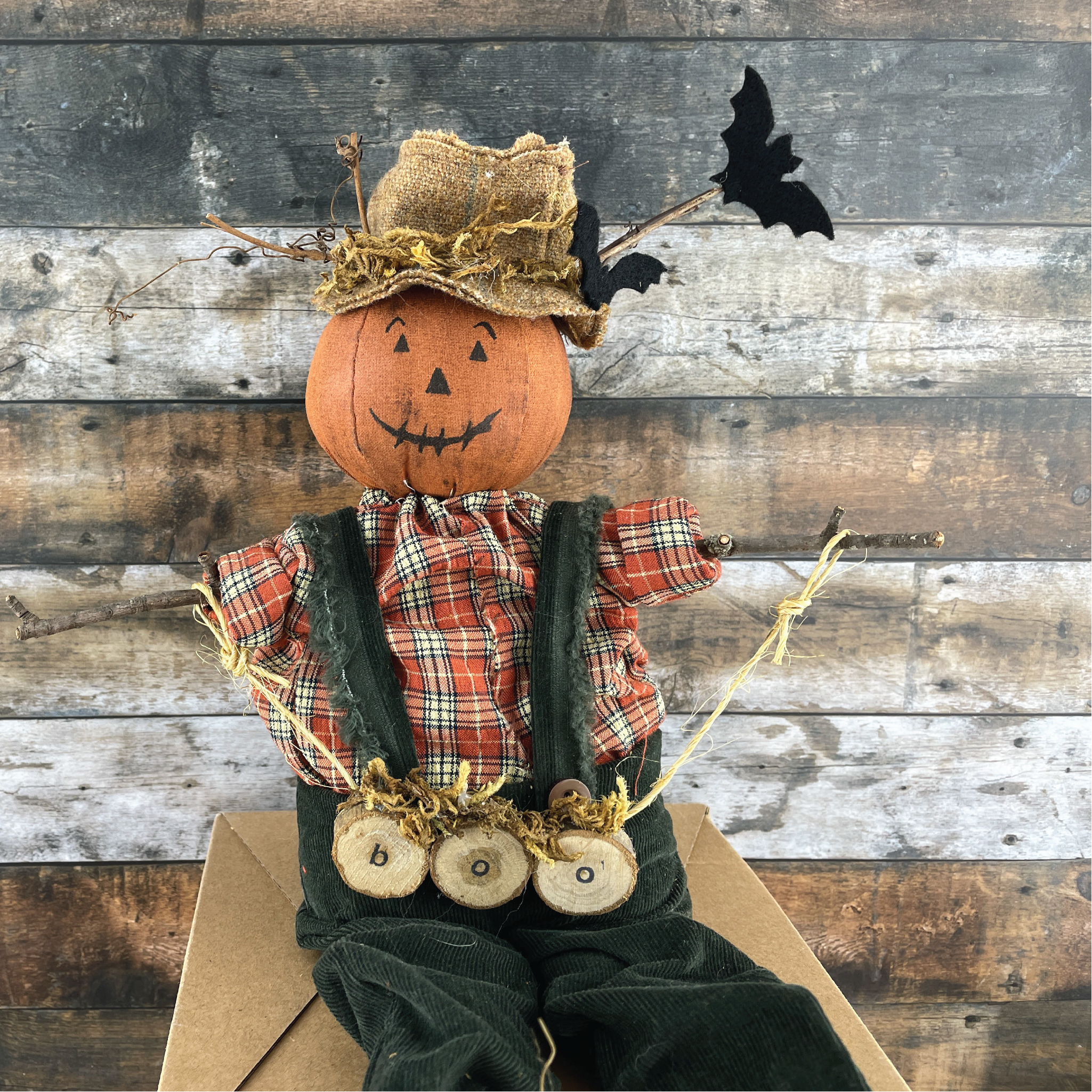 Bastian Boo Decorative Scarecrow Pumpkin Doll EPattern