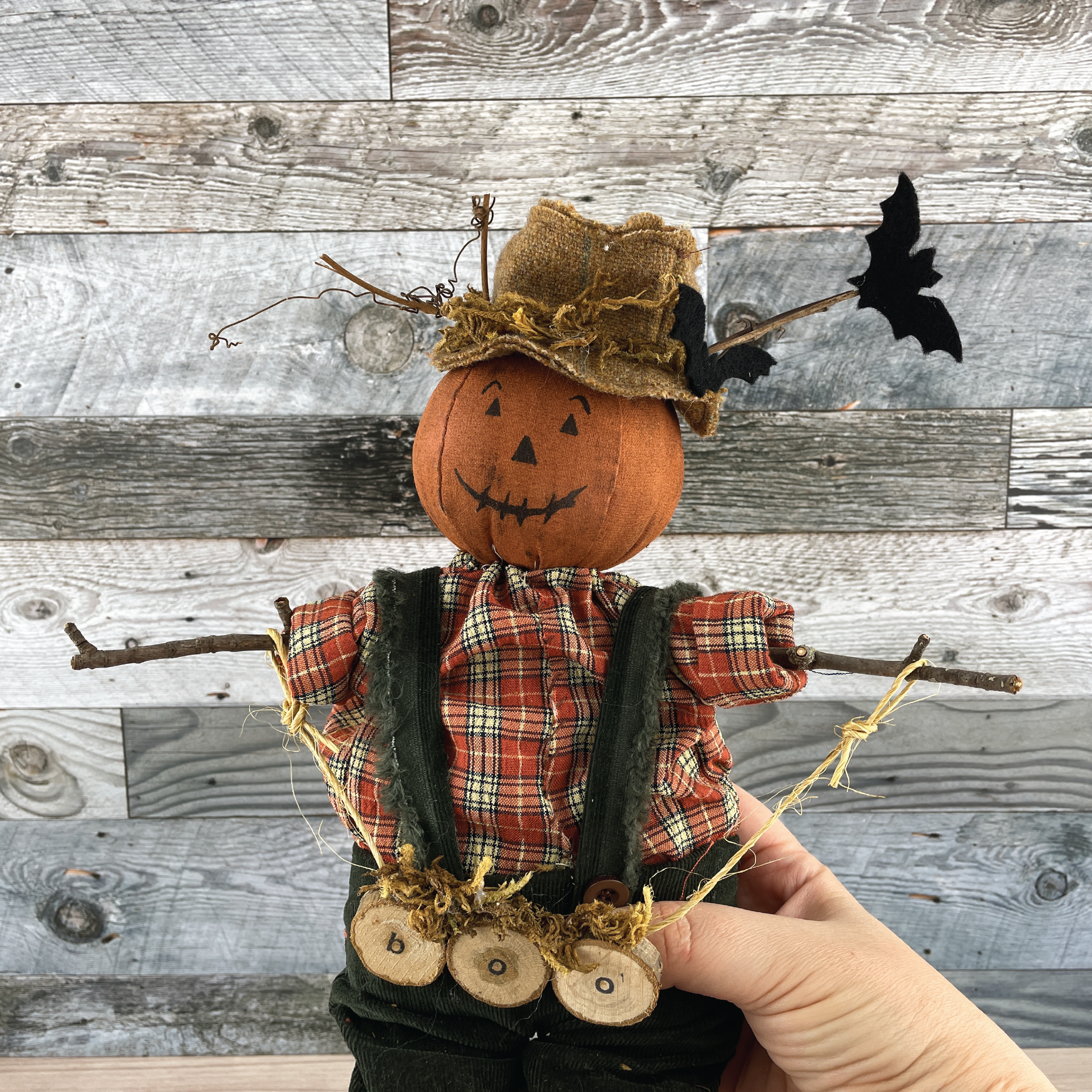 Bastian Boo Decorative Scarecrow Pumpkin Doll EPattern