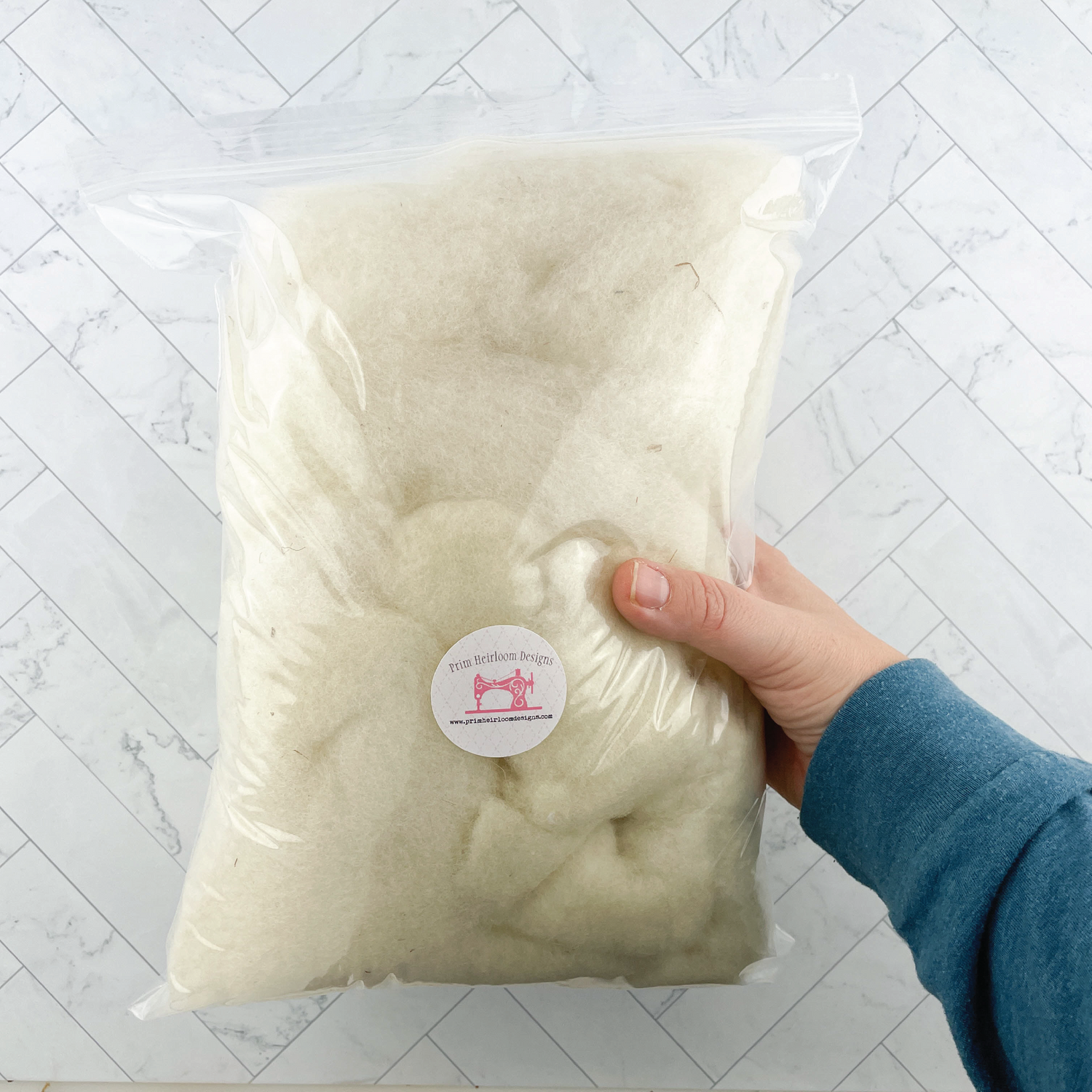 Pure Sheep Wool Stuffing / Natural Carded Fleece for Stuffing Plushies and Dolls