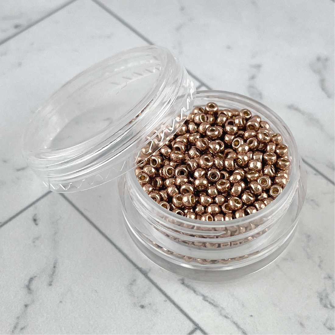11/0 Miyuki Antique Gold Galvanized Seed Beads 2g