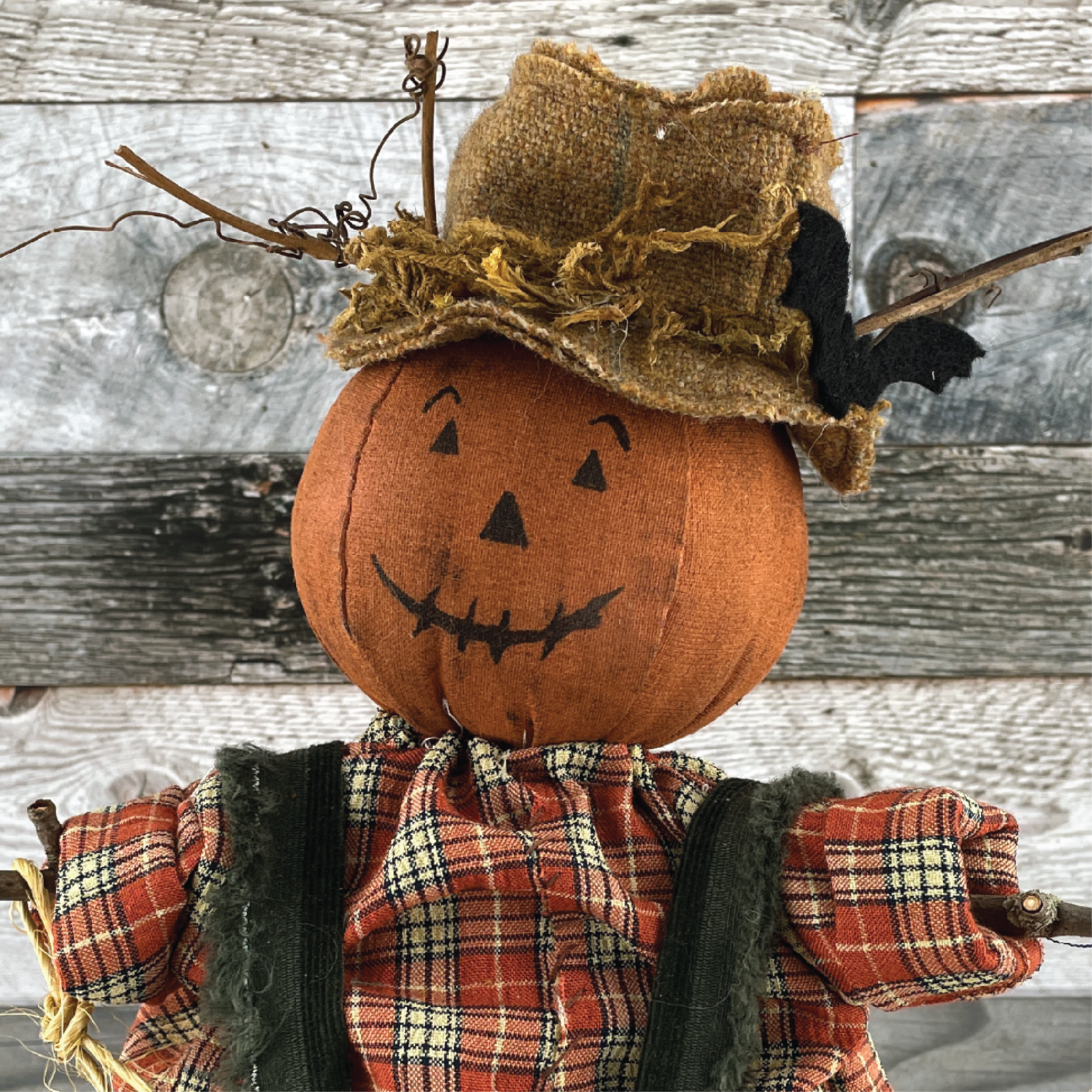 Bastian Boo Decorative Scarecrow Pumpkin Doll EPattern