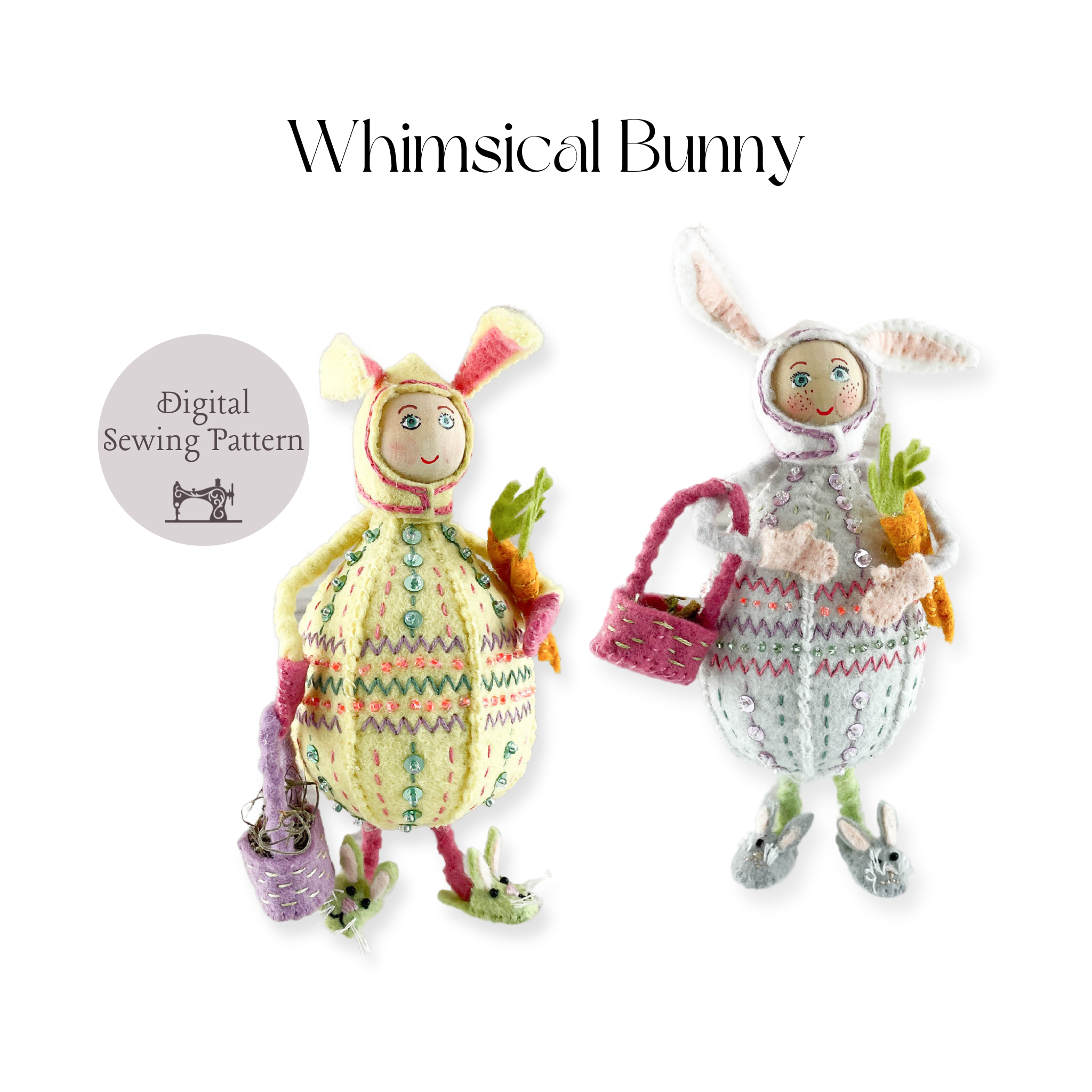 Whimsical Easter Bunny E-Pattern and Instructions