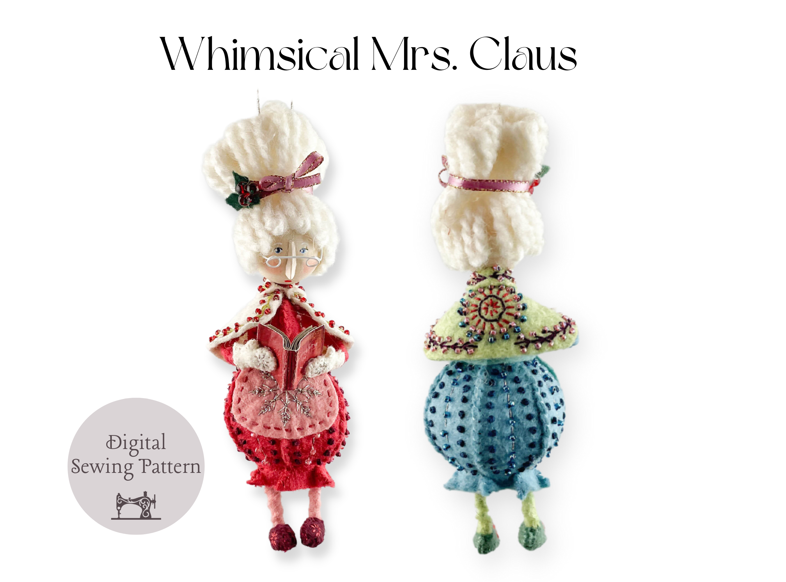 Whimsical Mrs. Claus E-Pattern and Instructions