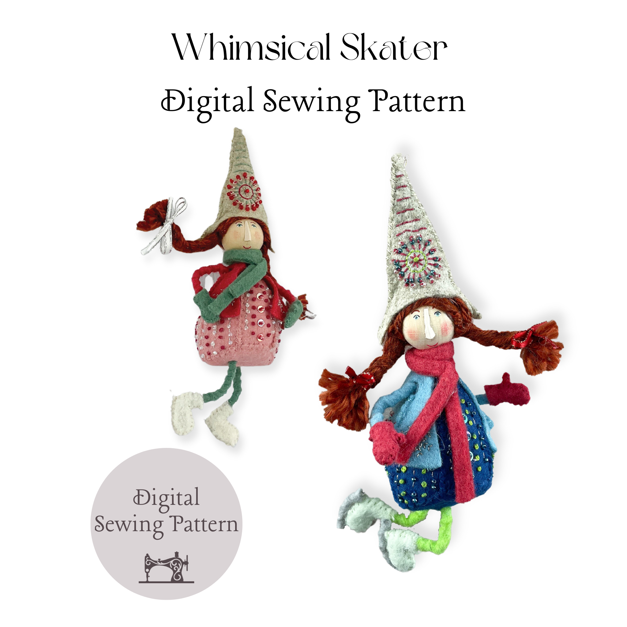 Whimsical Skater E-pattern and instructions