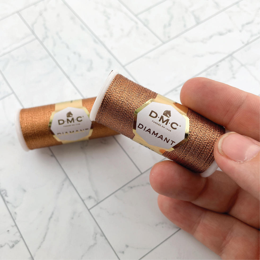 DMC Diamant D301 Copper Metallic Hand Embroidery Thread