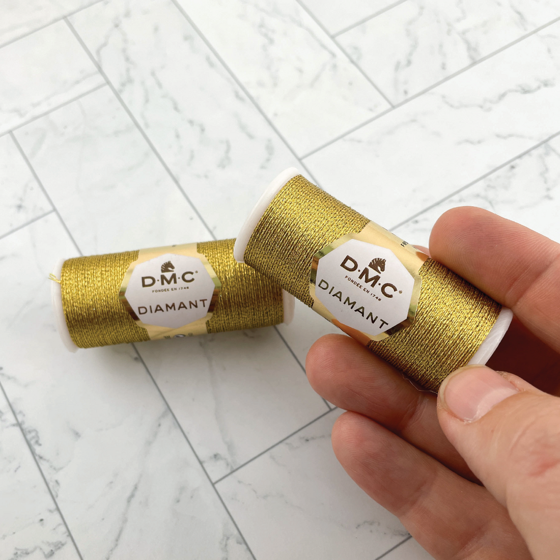 DMC Diamant 3852 Gold Metallic Hand Embroidery Thread