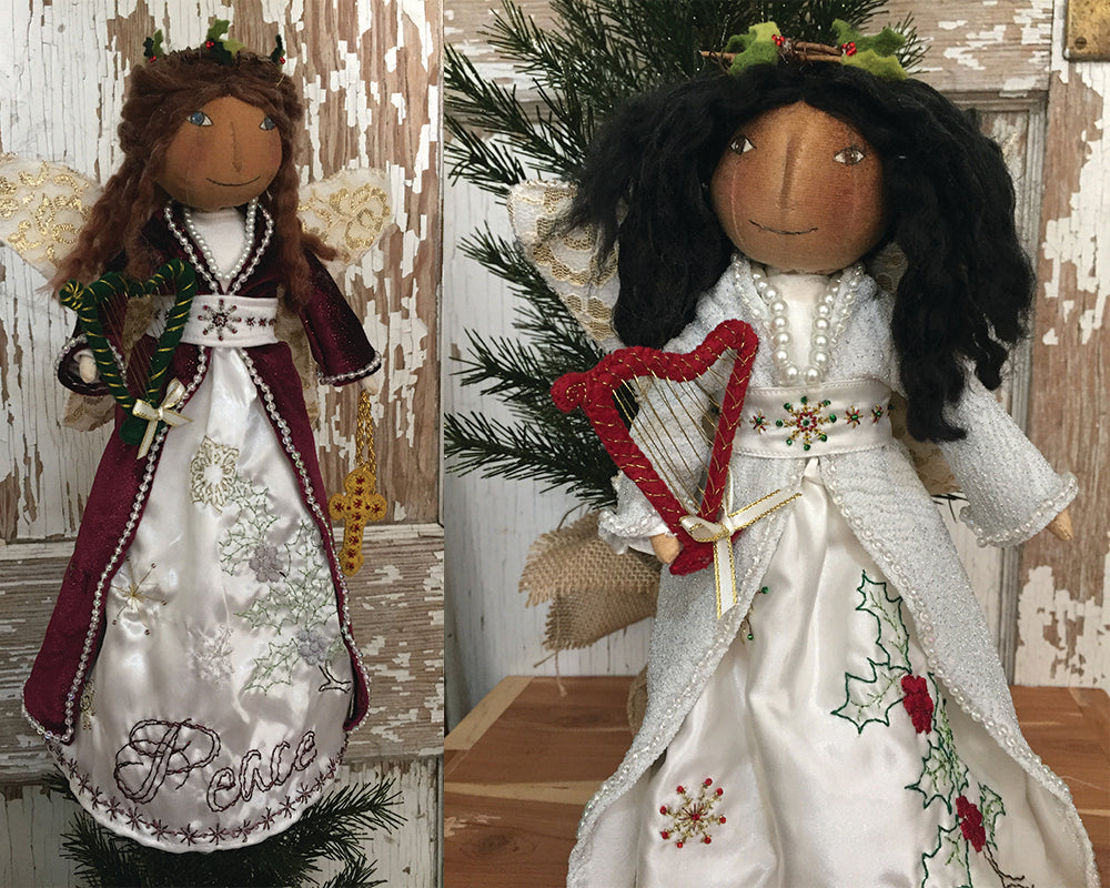 Christmas Angel Tree Topper Doll Sewing Pattern