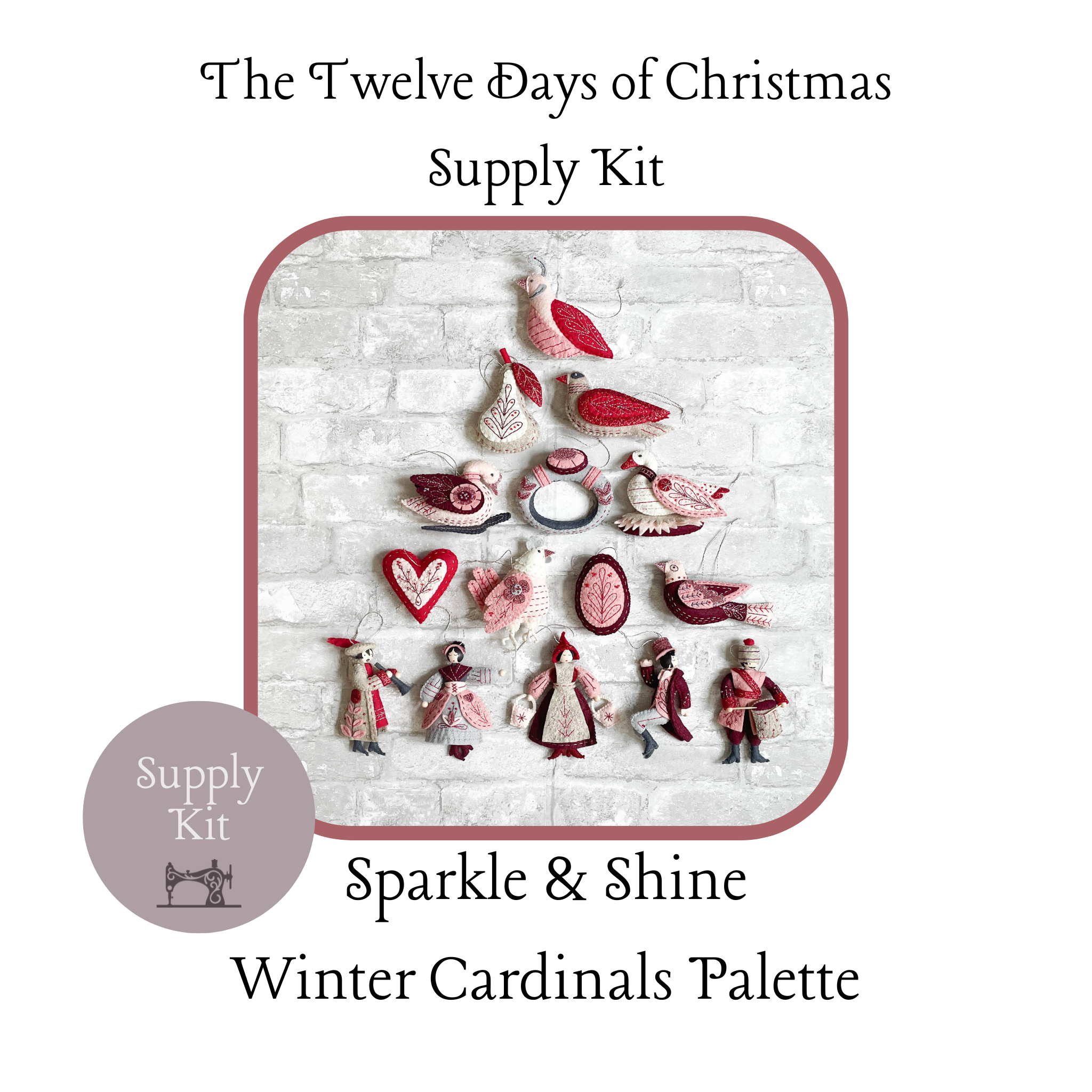 Sparkle &amp; Shine Winter Cardinals Palette for the Twelve Days of Christmas Series