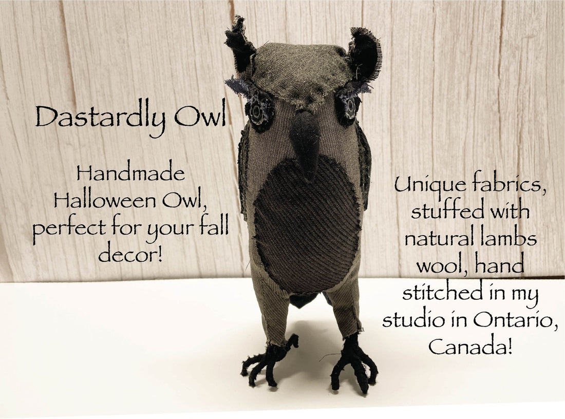 Witch Owl /Halloween Decorations Indoor / Dark Academia Decor
