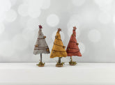 Rustic Handmade and Whimsical Christmas Trees / Cottagecore Primitive Christmas Decoration Home Decor / Grinchmas Trees