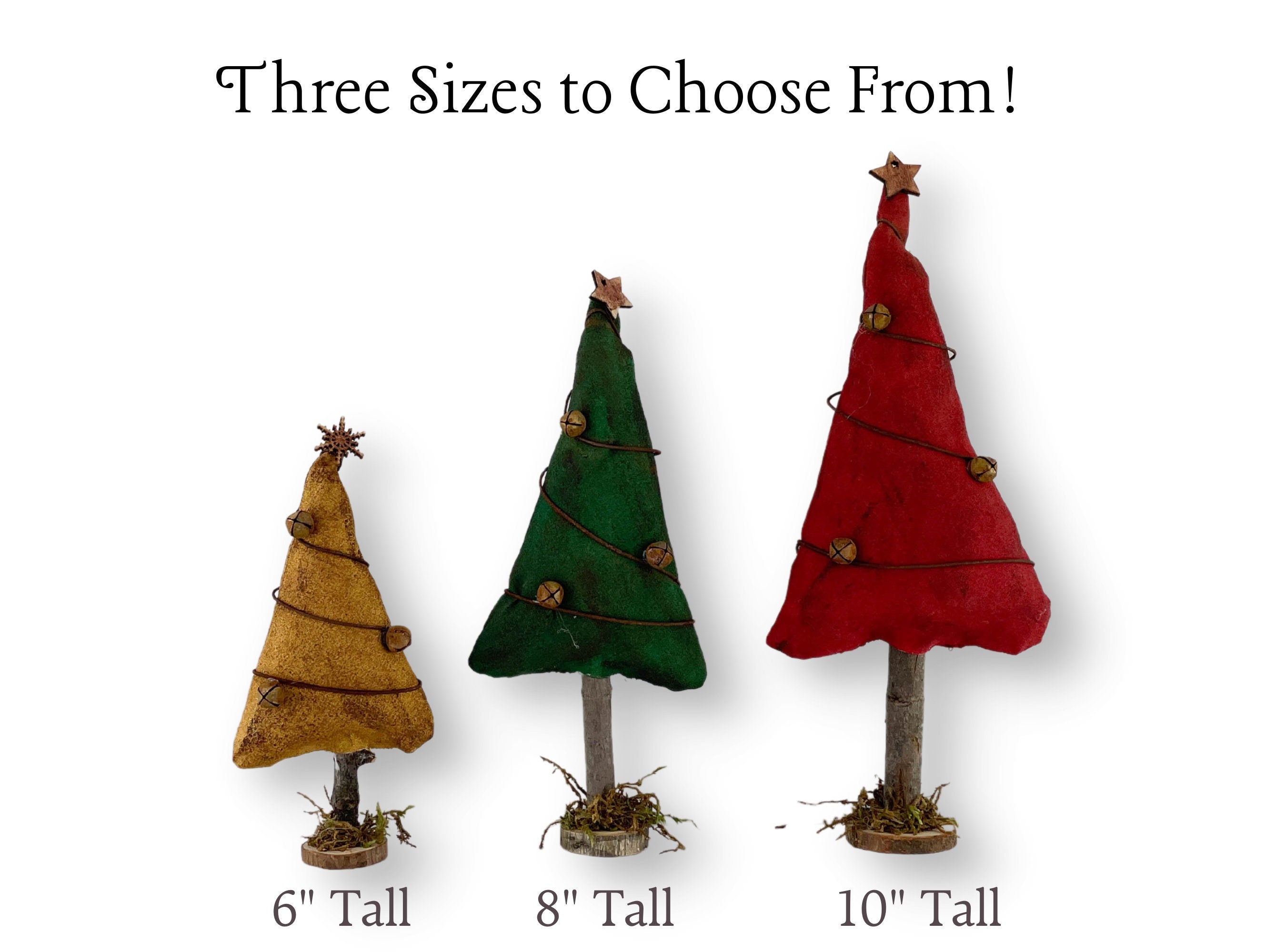 Set of 3 Small Wooden Trees, Rustic Christmas Tree Decor, Primitive  Christmas, Christmas Decorations, Holiday Decorations, Mantle Decor 
