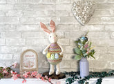 One of a Kind Handmade Bunny Doll / Handmade Cloth Doll / Spring and Easter Bunny Decoration