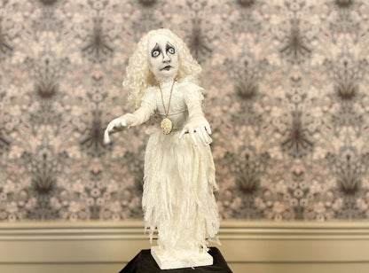 One of a Kind Handmade Halloween Ghost Doll Helena