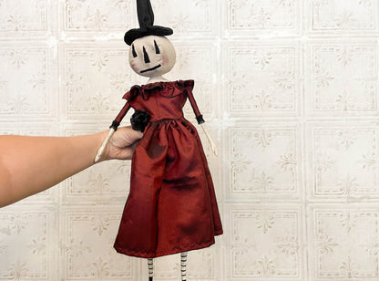 One of a Kind Handmade Halloween Ghost Pumpkin Doll