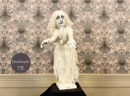 One of a Kind Handmade Halloween Ghost Doll Helena