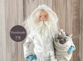 Handmade Santa Decorative Doll / Vintage Inspired One of a Kind Father Christmas Figure