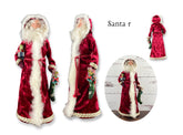 Handmade Santa Doll / One of a Kind Father Christmas Decor / Unique Heirloom Christmas Decoration