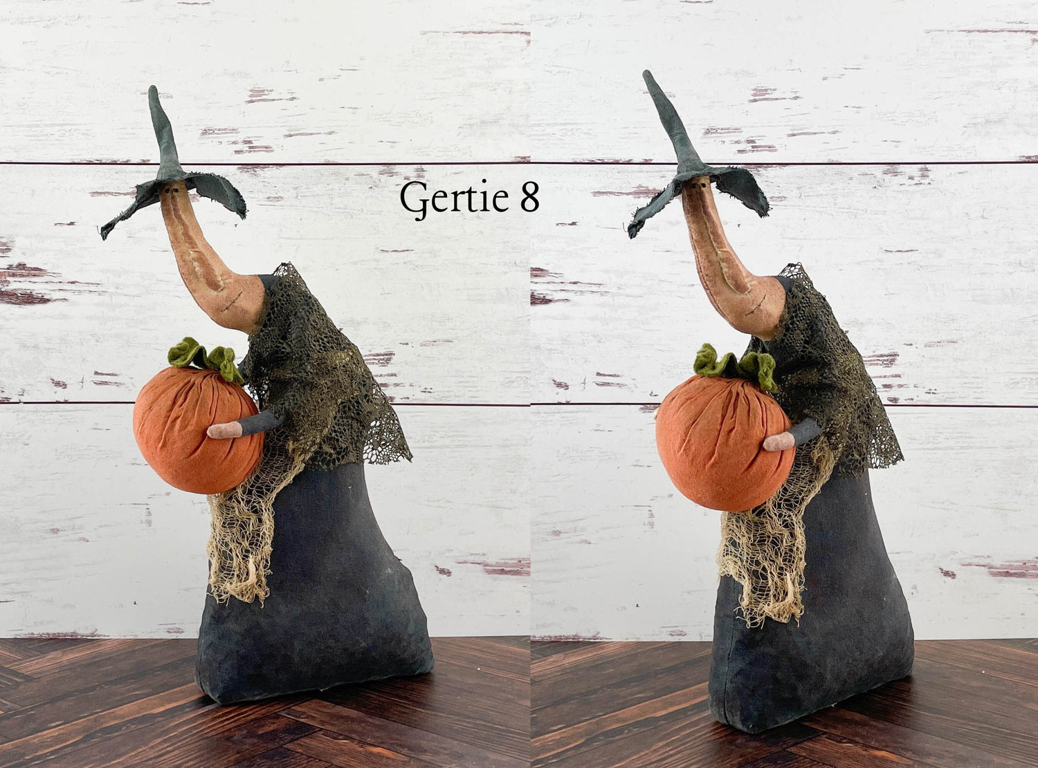 Handmade Halloween or Autumn Witch / Handcrafted Fall Decor