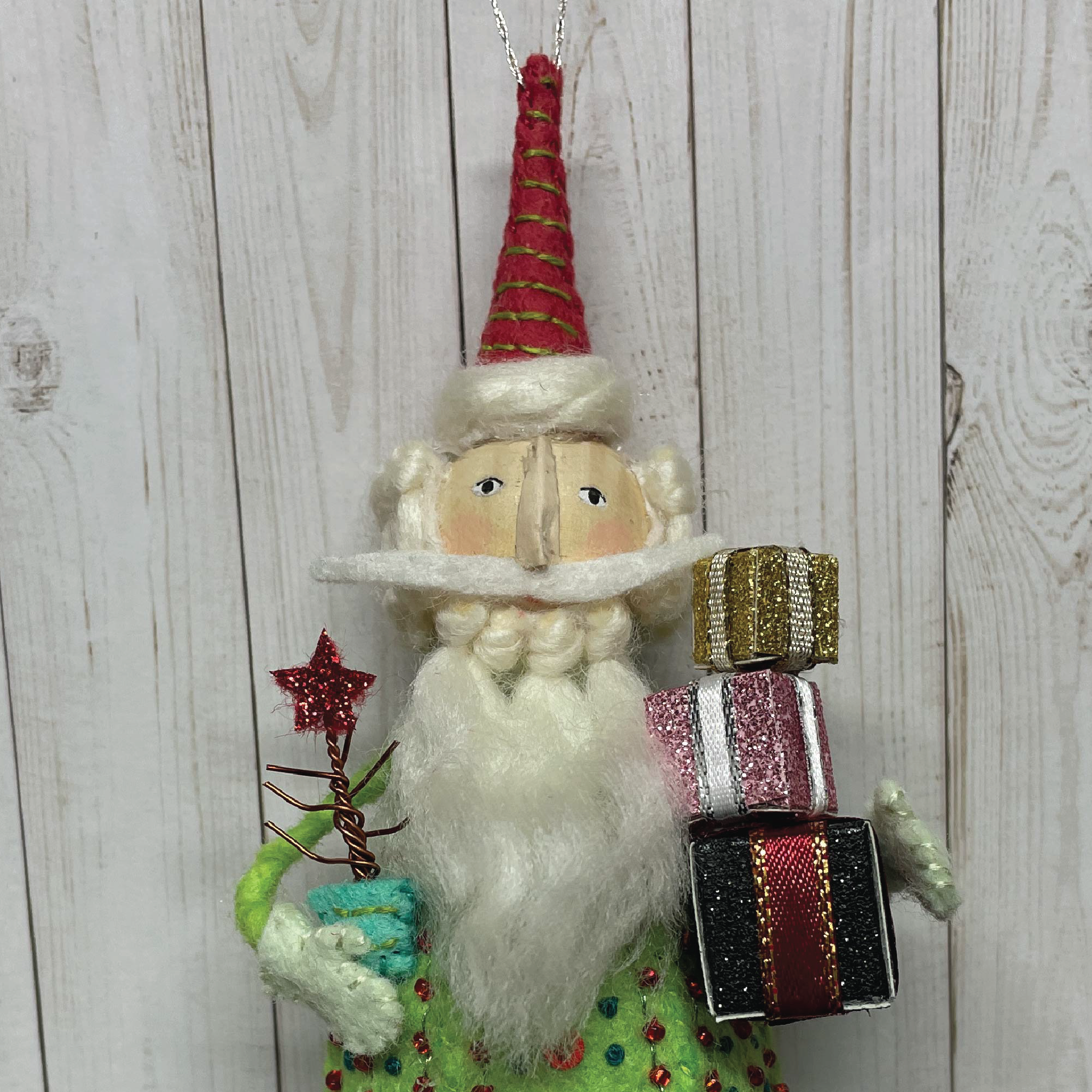 Whimsical Santa Ornament Completed Head