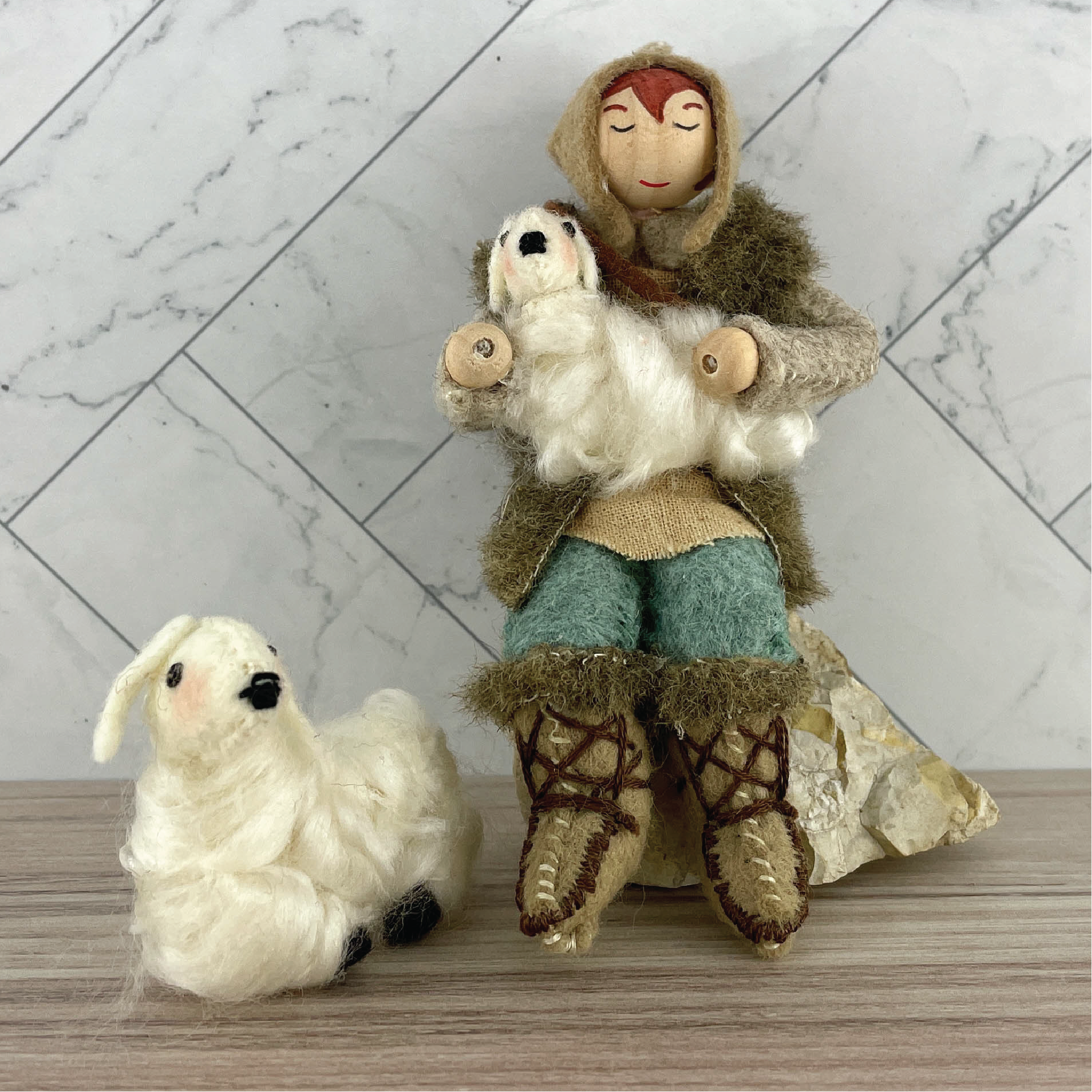 Christmas Nativity Series Shepherd &amp; Sheep Craft Kit