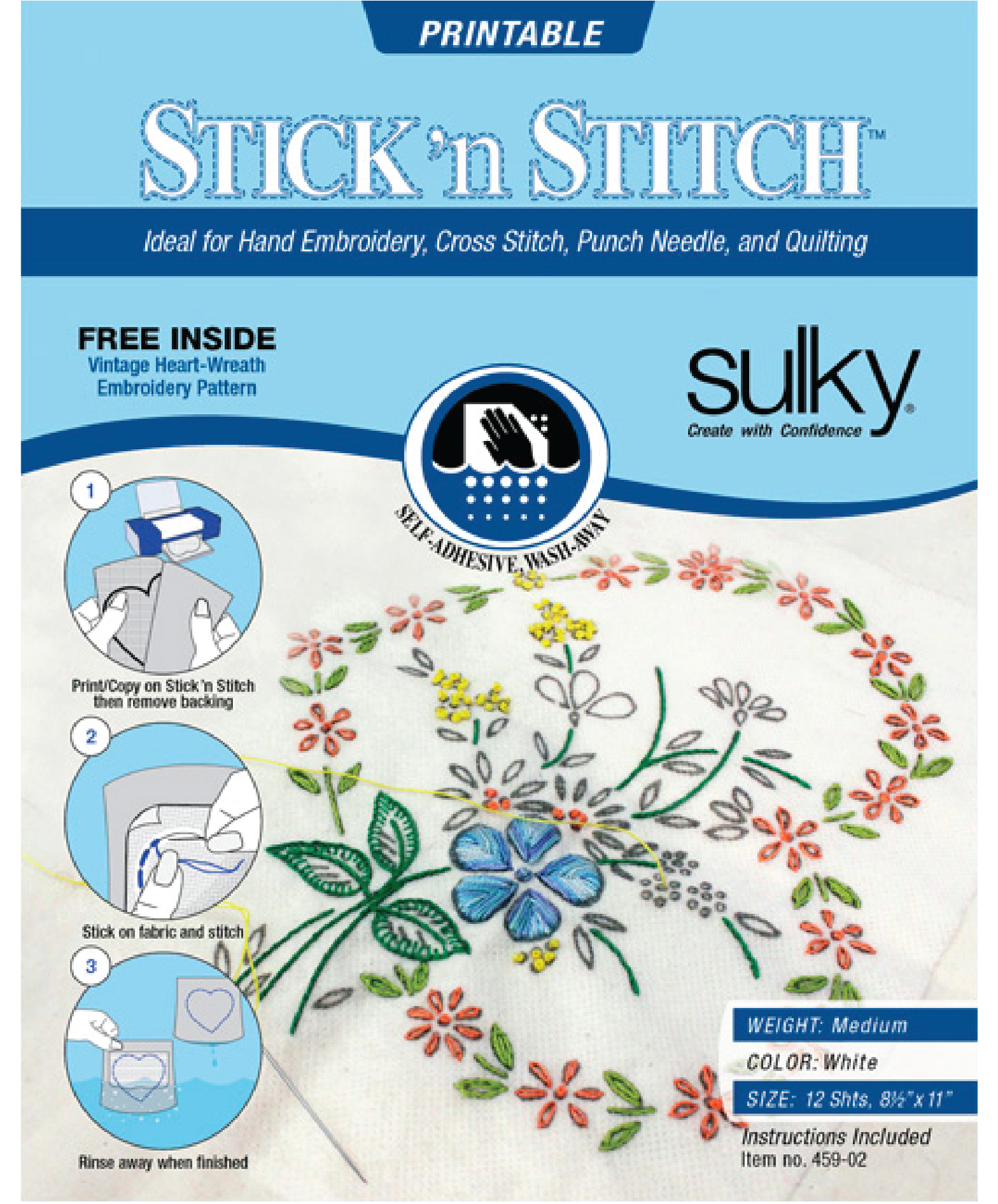 Printable Sticky Fabri-Solvy (Sulky Brand) – Prim Heirloom Designs